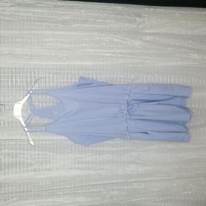 2/$25 Pastel Blue Drawstring Racer Back Gym Dress Bathing Suit Cover-Up SzL
